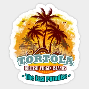 Tortola The Last Paradise Sticker